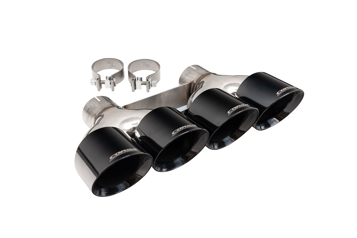 Replacement / 4.5 in Twin (Quad) Tip Kit | 2014-2019 Corvette C7 CORSA Systems (w/o NPP valves) (14062)