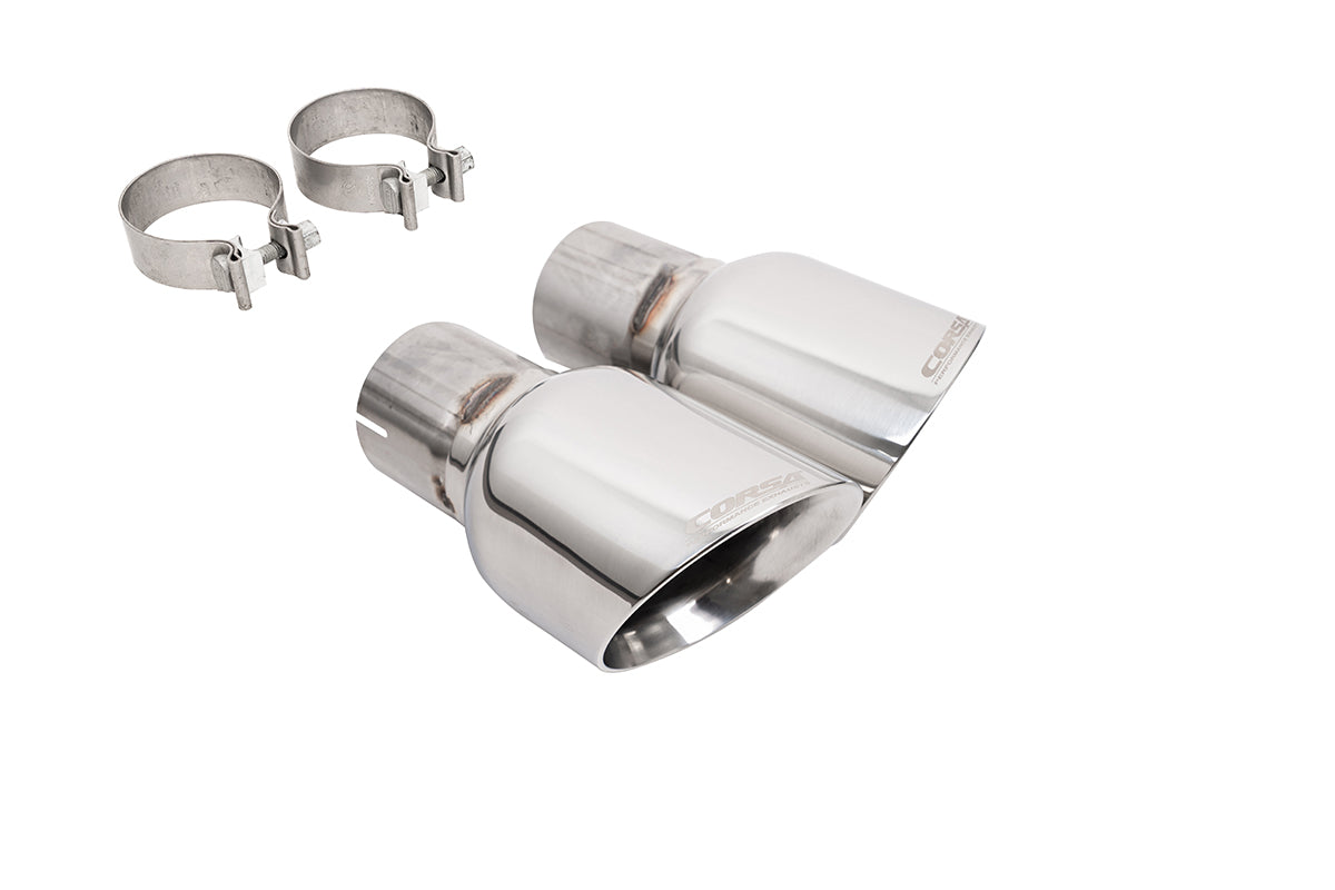 Replacement / 4.5 in Single Slash Tip Kit | 2024 Mustang GT, 2015-17 GT, 2015-23 Eco CORSA Systems (14346)