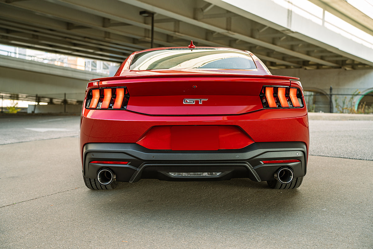 Sport, Touring / 3.0 in Axle-Back 4.5 in Carbon Fiber Tips | 2024 Mustang GT Coupe (21253CF, 21257CF)