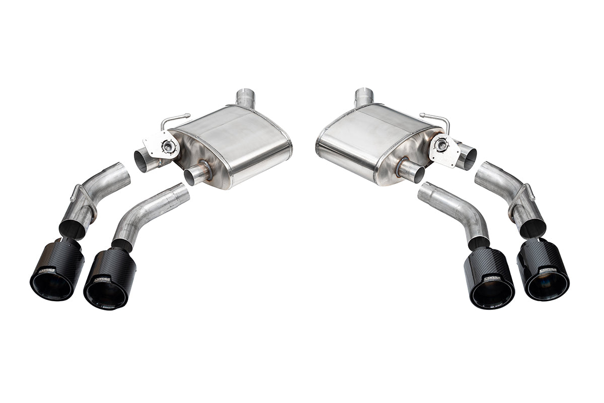 Valved / Axle-Back 4.5 in Carbon Fiber Quad Tips | 2016-2024 Camaro SS ZL1 (21789CF)