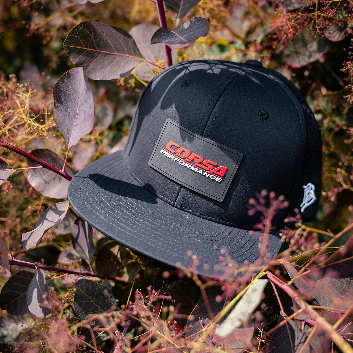 Snap Back / CORSA Hat | Black w Center Patch