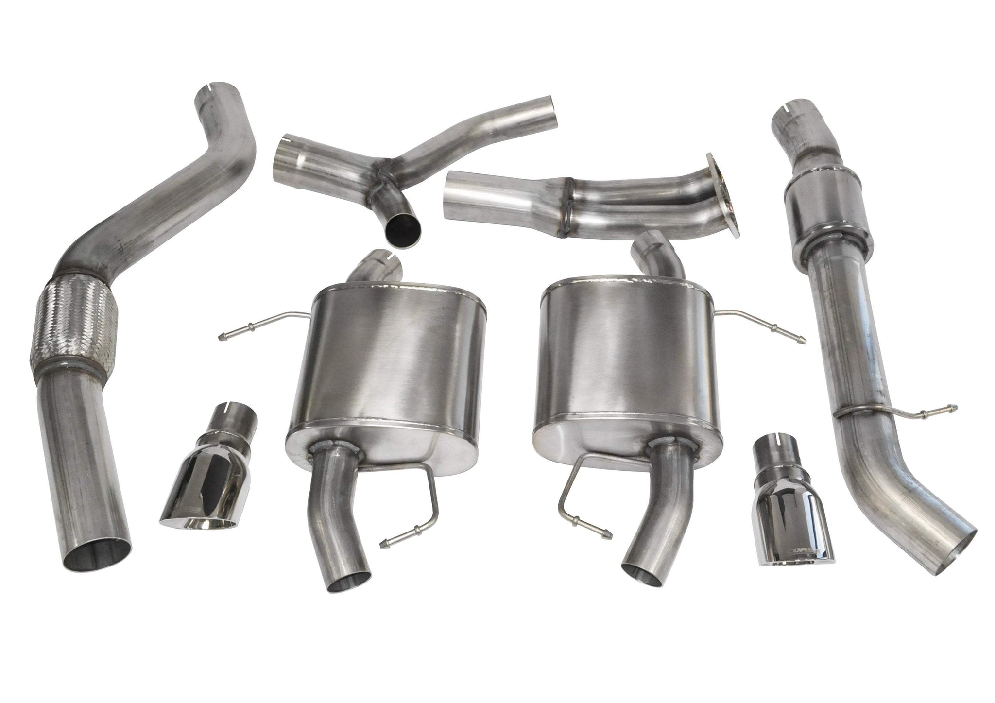 CORSA Sport / 2.25 in Cat-Back 3.0 in Twin Tips | 1992-1999 BMW 325, 328, M3 E36 (14553)