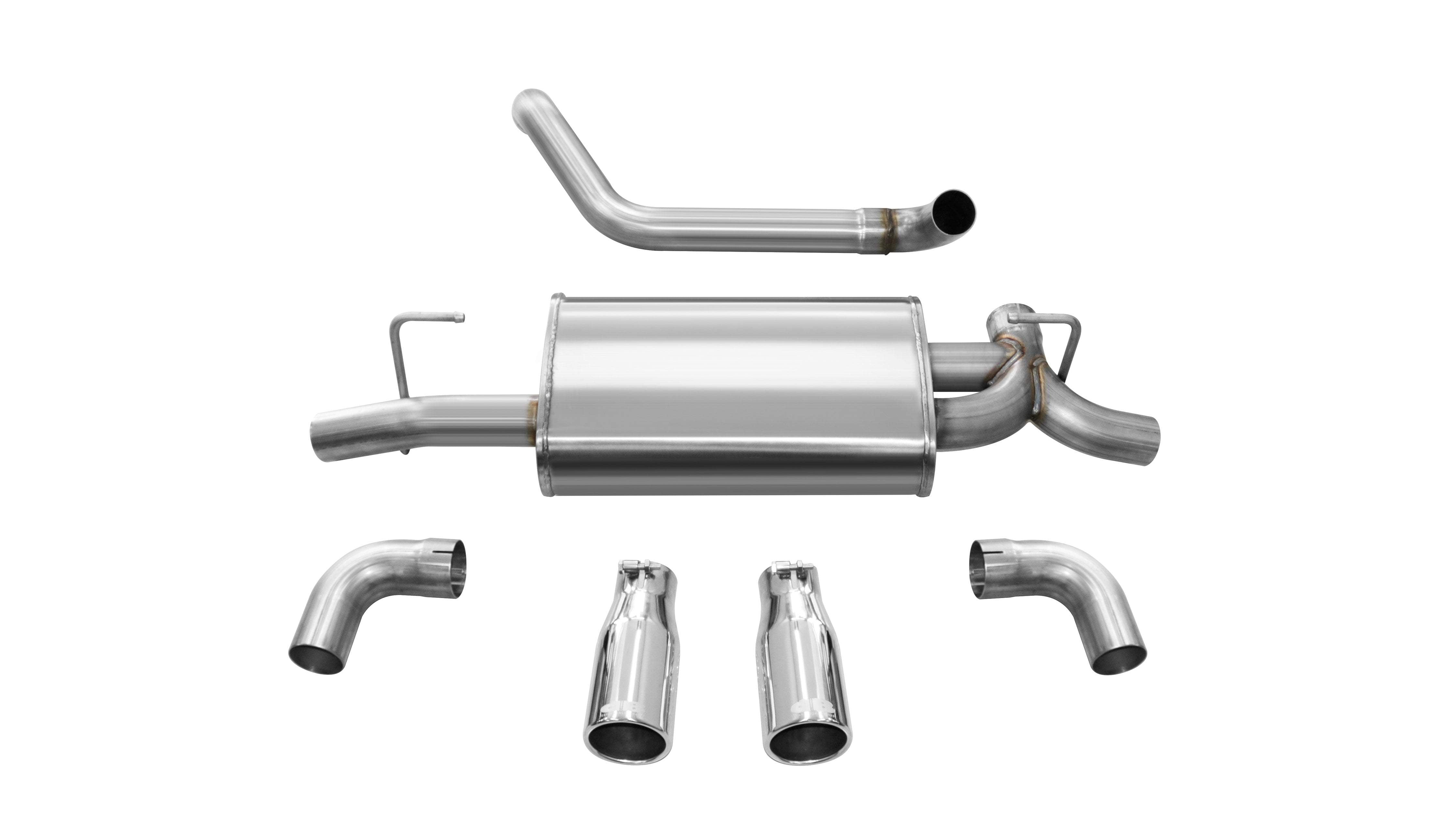 dB Axle-Back Exhaust Polished / Dual Rear Exit- Rolled 3.5" / Sport 2018-2020 Jeep Wrangler JL, 3.6L / 2.0L 2.5" Dual Rear Exit Axle-Back Exhaust System with 3.5" Tips (21014) Sport Sound Level