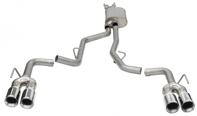Sport / 2.5 in Cat-Back 4.0 in Tips | 2020-22 Ford Explorer ST Downpipe (21080)