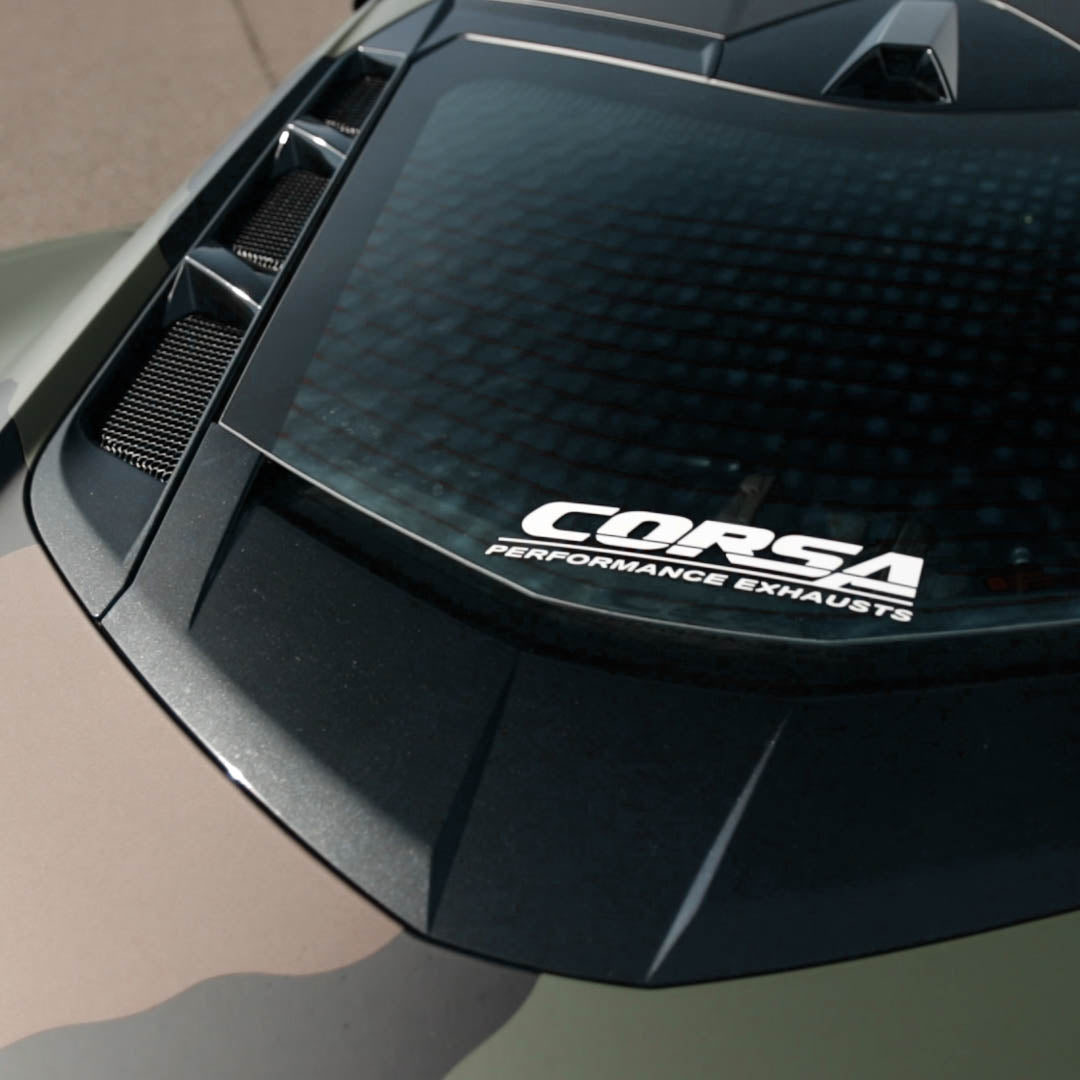 White / CORSA Decal (Die Cut) | 8 in