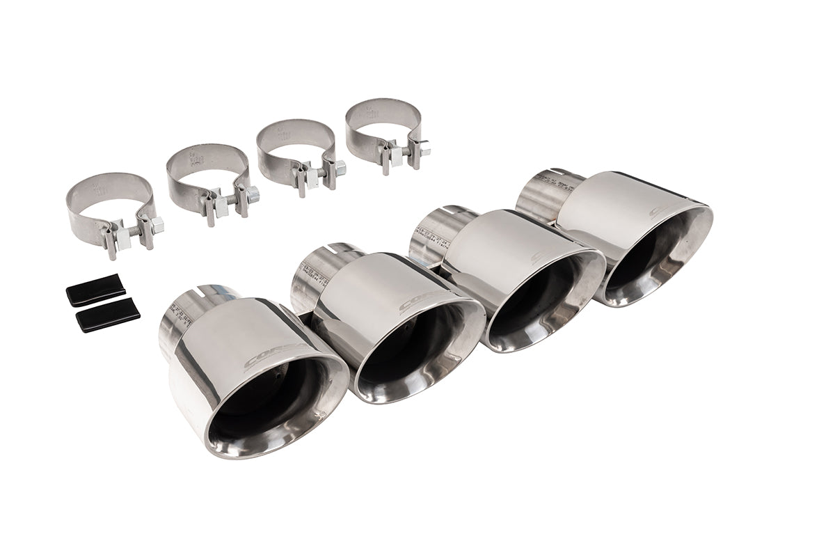 Replacement / 4.5 in Twin (Quad) Tip Kit | 2014-2019 Corvette C7 CORSA Systems (w NPP Valves) (14778)