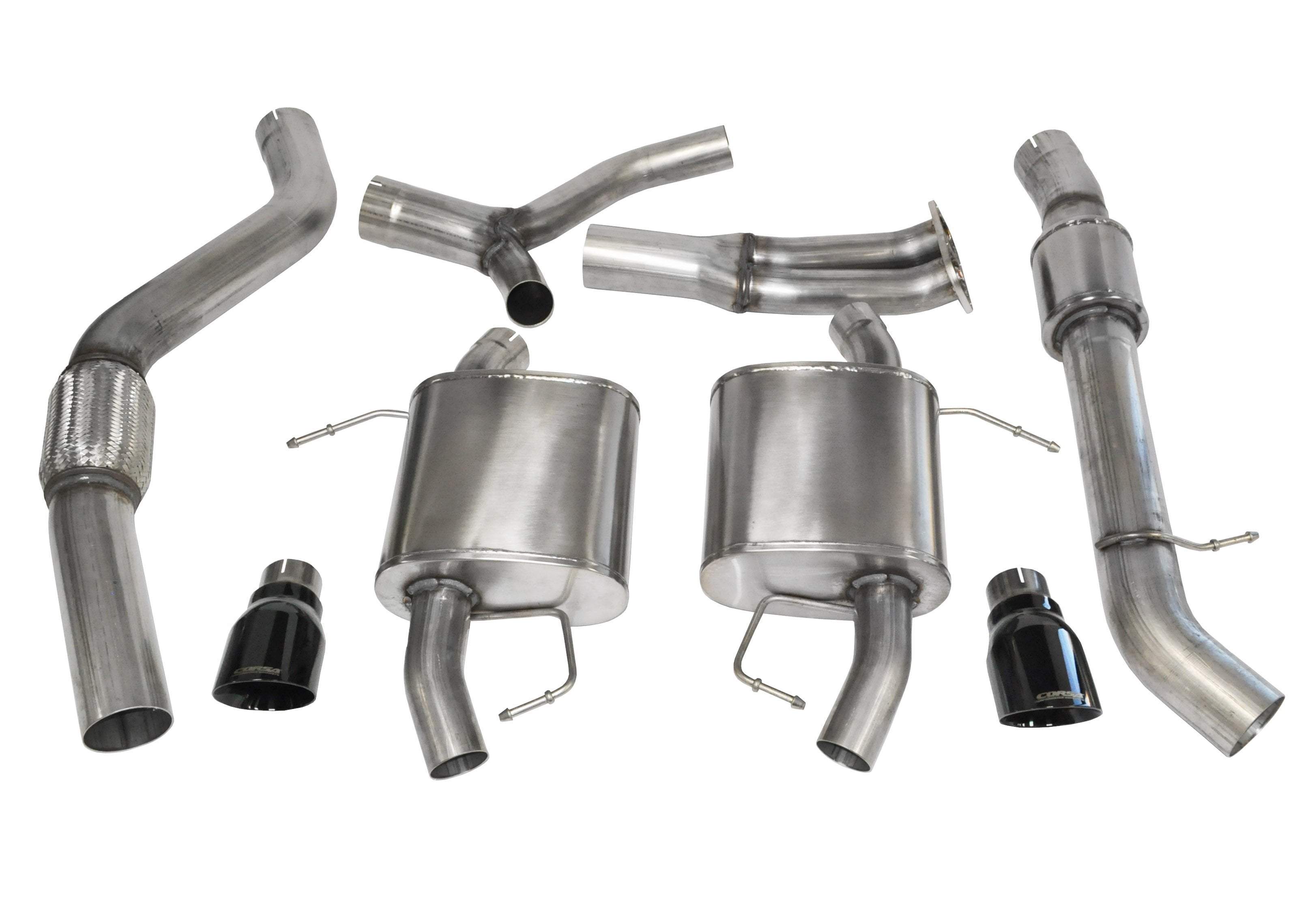 [OPEN BOX] 3.5 IN Cat-Back Single 4.0 IN Tips (14861) Sport Sound Level | 2007-2012 BMW 335i E90 E91 E92