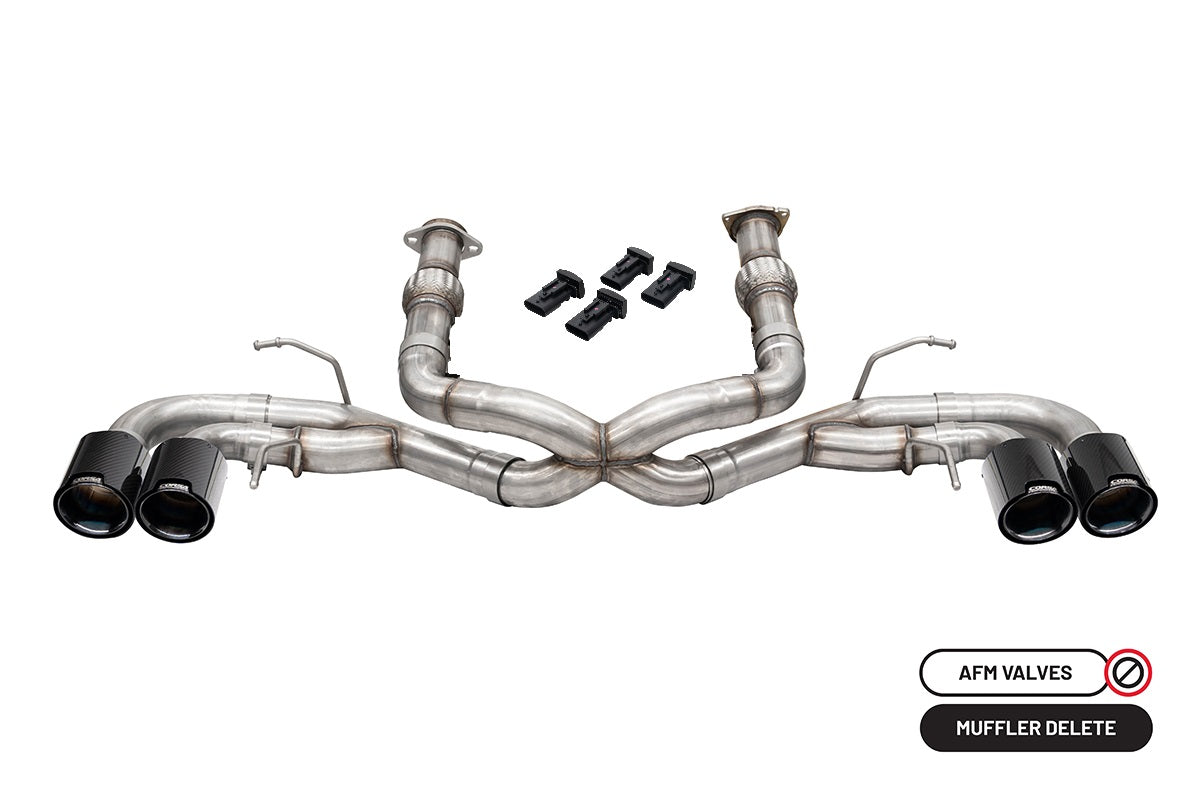3.0 in Cat-Back 4.5 in Carbon Fiber Tips | 2020-26 Corvette C8 (w/o Factory NPP) (21102CF, 21104CF)