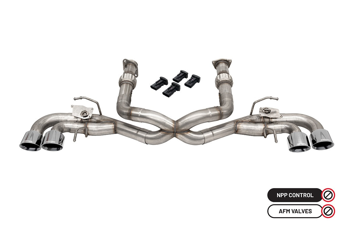 3.0 in Cat-Back 4.5 in Pro-Series Tips | 2020-26 Corvette C8 (w/ Factory NPP) (21100, 21103-1, 21106, 21105-1)