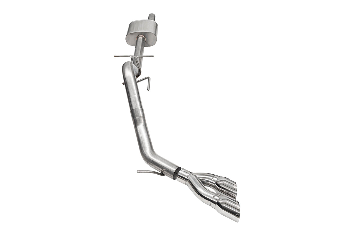 Corsa Performance Sport 3.0in Cat-Back Exhaust, Dual 4.0in Pro-Series Twin Tips for 2024-2025 Ford Ranger (2.3L EcoBoost I4)