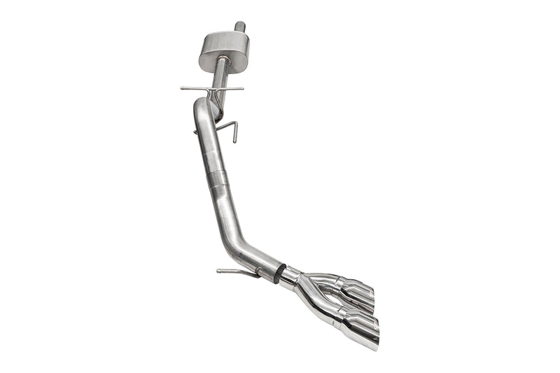 Corsa Performance Sport 3.0in Cat-Back Exhaust, Dual 4.0in Pro-Series Twin Tips for 2024-2025 Ford Ranger (2.3L EcoBoost I4)