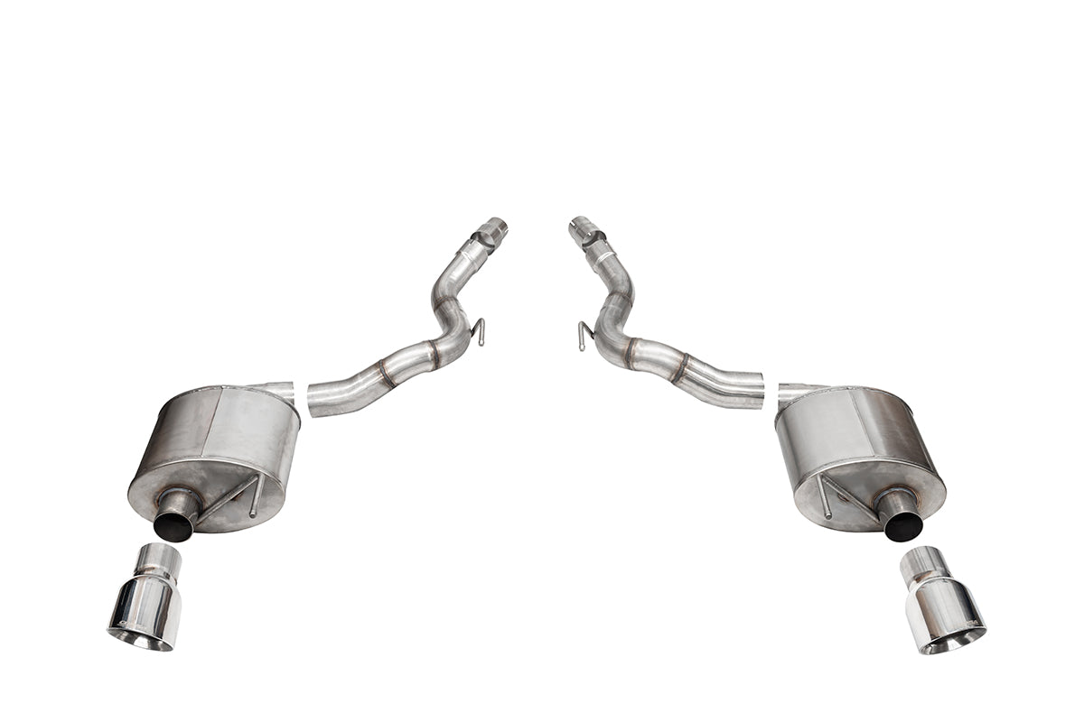 Sport, Touring / 3.0 in Axle-Back 4.5 in Slash Tips | 2024 Mustang GT Convertible (21272, 21276)
