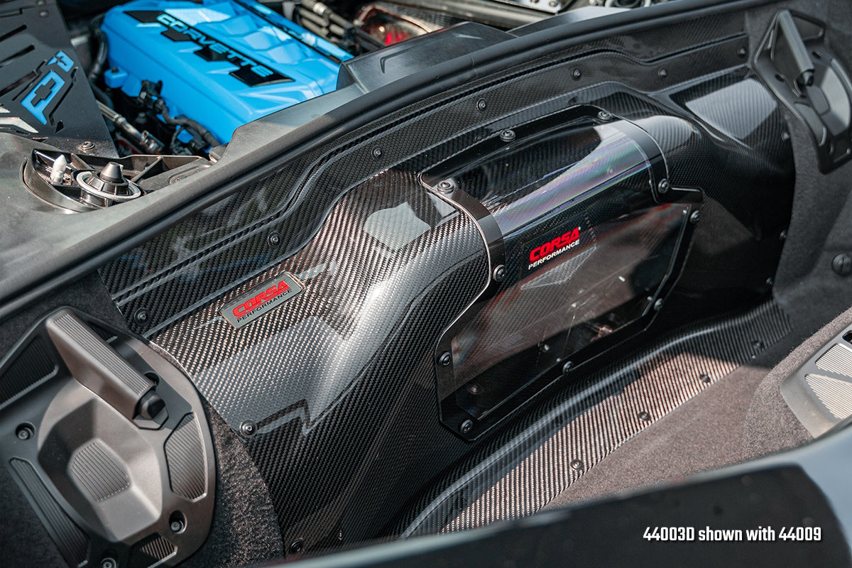 Black / Carbon Fiber Air Intake | 2020-24 Corvette C8 (44003D)