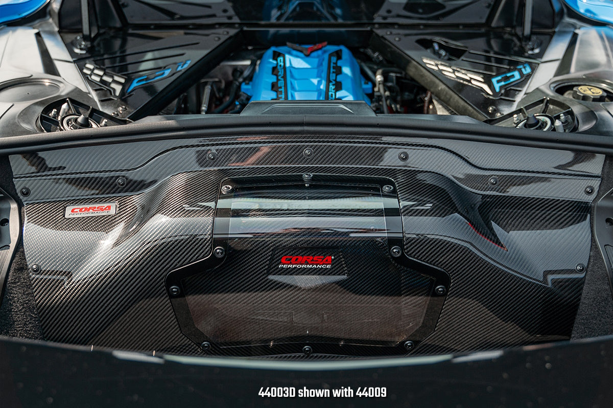 Black / Carbon Fiber Air Intake | 2020-24 Corvette C8 (44003D)