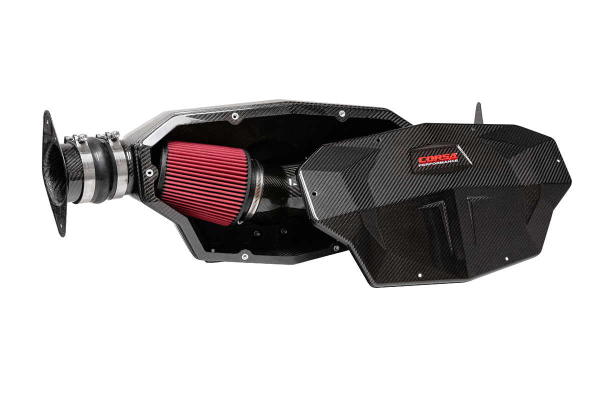 Black / Carbon Fiber Air Intake | 2020-24 Corvette C8 (44003D)