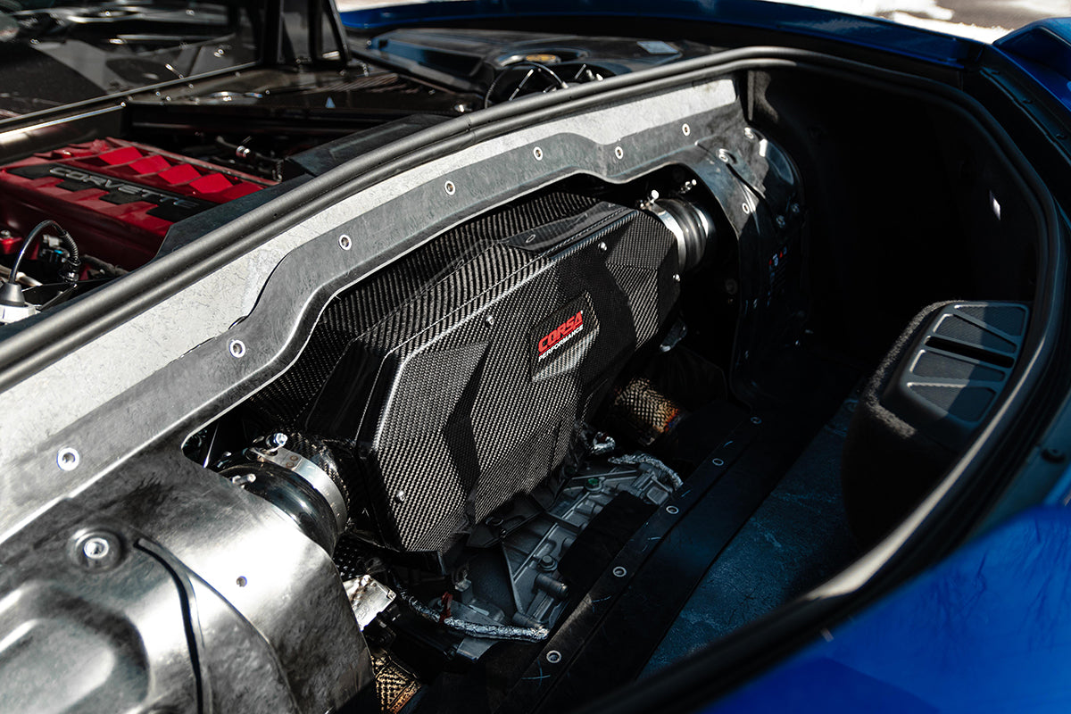 Black / Carbon Fiber Air Intake | 2020-24 Corvette C8 (44003D)