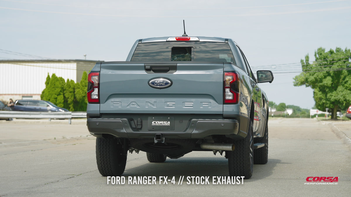 CORSA Performance 2024-2025 Ford Ranger 2.3L Catback Exhaust System ...