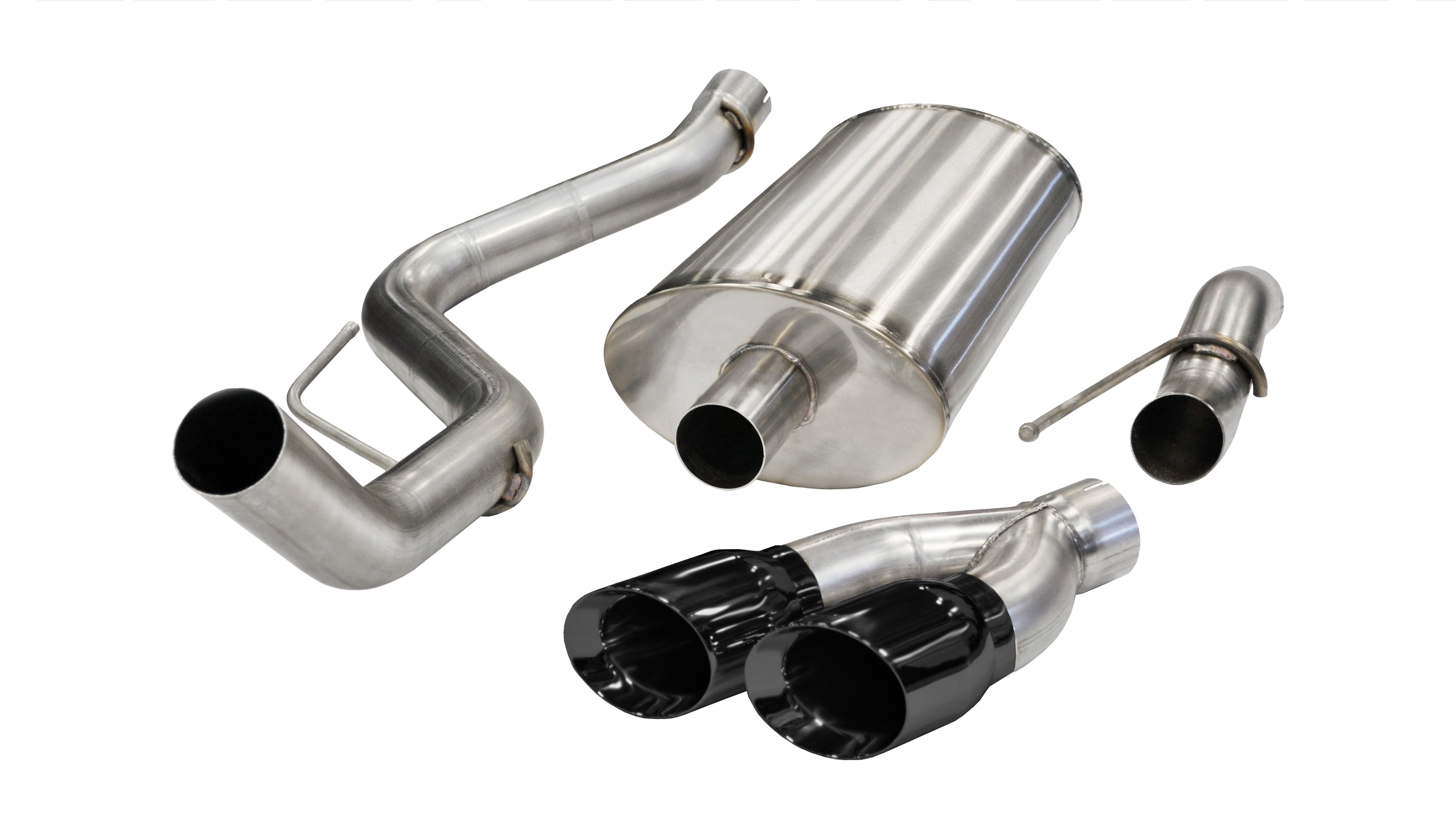 CORSA PERFORMANCE Cat-Back Exhaust Black / Sport / Single Side - Twin 4.0in 2011-2014 Ford Raptor 6.2L V8 3.0" Single Side Exit Catback Exhaust System with Twin 4.0" Tip (14387) Sport Sound Level