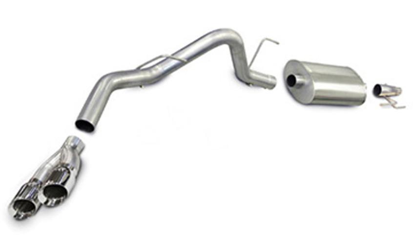Corsa Performance Sport Cat-Back, Twin 4" Tips for 2011-2014 Ford F-150 (3.5L EB)