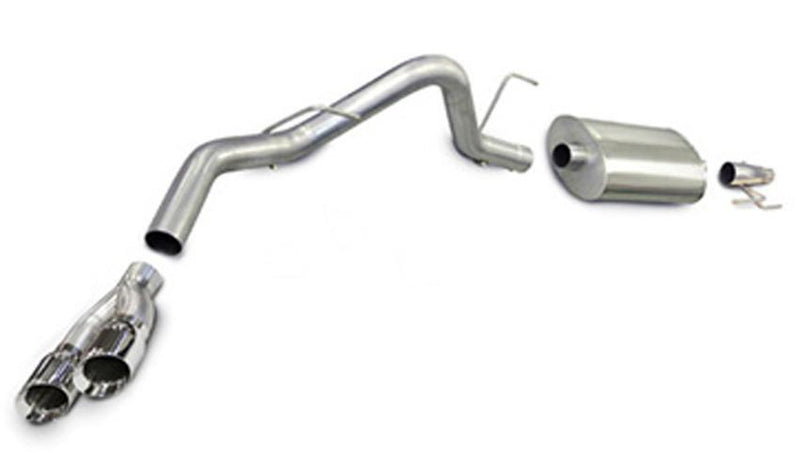 Corsa Performance Sport Cat-Back, Twin 4" Tips for 2011-2014 Ford F-150 (3.5L EB)