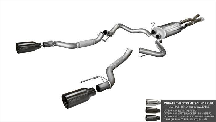 Res-Delete / 2.75 in X-Pipe | 2017-2020 Ford F-150 EcoBoost Raptor 3.5T (14396)