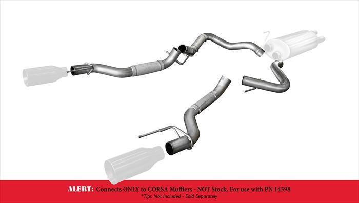 Muffler to Cat-Back / 3.0 in Axle Pipes | 2017-2020 Ford F-150 EcoBoost Raptor 3.5T (14399)