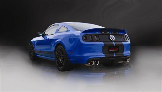 Sport / 3.0 in Axle-Back w X-Pipe 4.0 in Twin Tips | 2013-2014 Ford Mustang GT500 (14323)