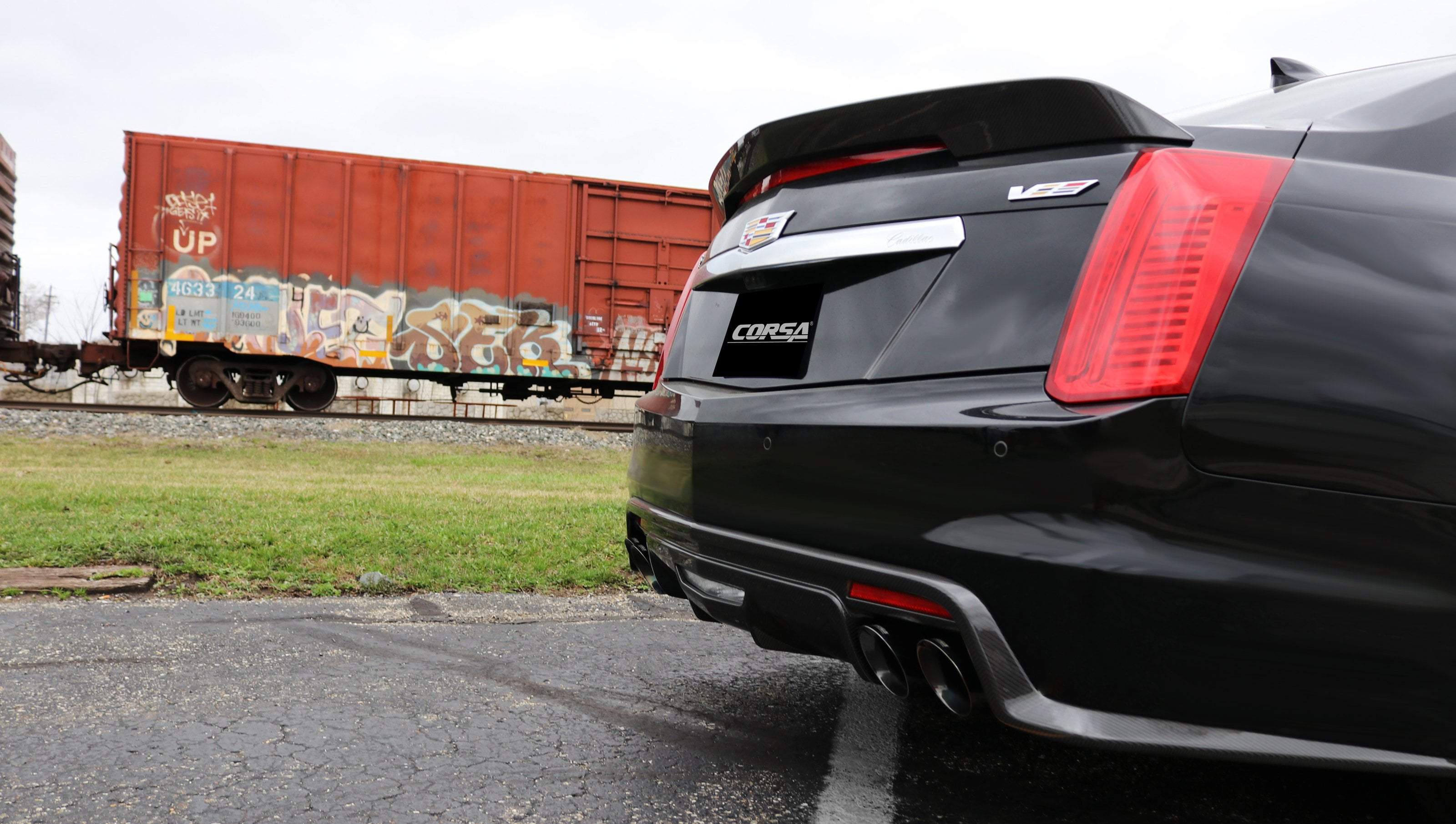 Replacement / 4.0 in Twin Tip Kit | 2016-2019 CTS-V 6.2L CORSA Systems (14359)