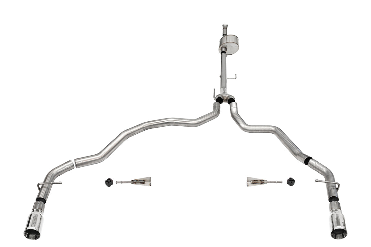 Corsa Performance Xtreme/Sport 3.0in Cat-Back Dual Rear Exit (141.5in WB) for 2021-2024 Ford F-150 (5.0L V8)