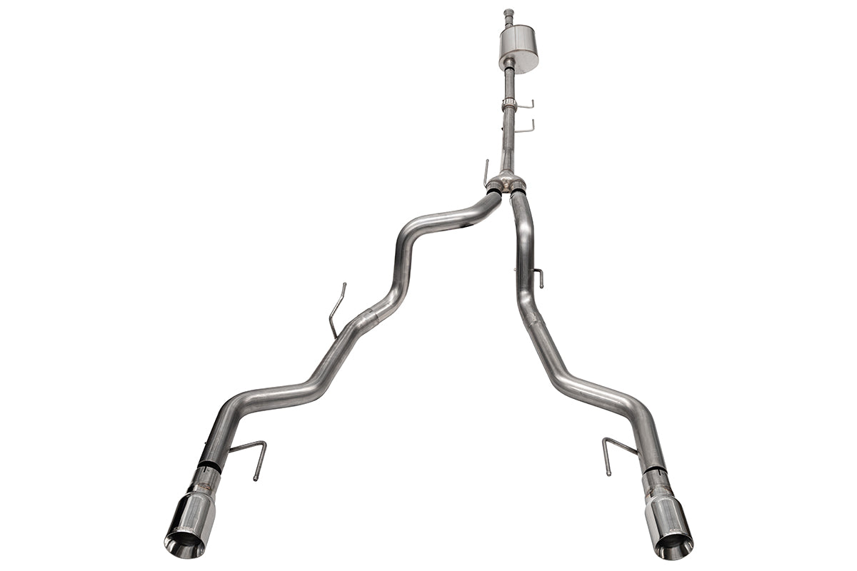Corsa Performance Sport Cat-Back, Tremor-specific Dual Rear Exit for 2021-2025 Ford F-150 (3.5L EB)