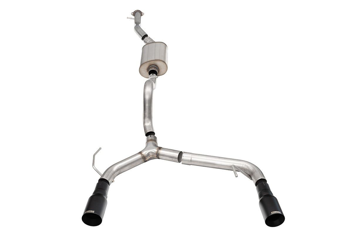 CORSA Performance Ford Bronco 2.3L Exhaust System with Black Tips