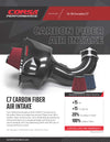 Red / Carbon Fiber Air Intake | 2014-2019 Corvette C7, Z51, GrandSport (44001-R)