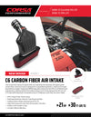 Black / Carbon Fiber Air Intake | 2008-13 Corvette C6 LS3, 2006-13 Z06 LS7 (44108-1)