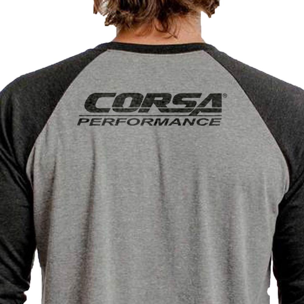 Black and Grey / CORSA Men's 3/4 Sleeve T-Shirt