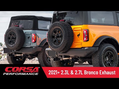 CORSA Performance Ford Bronco Exhaust Video